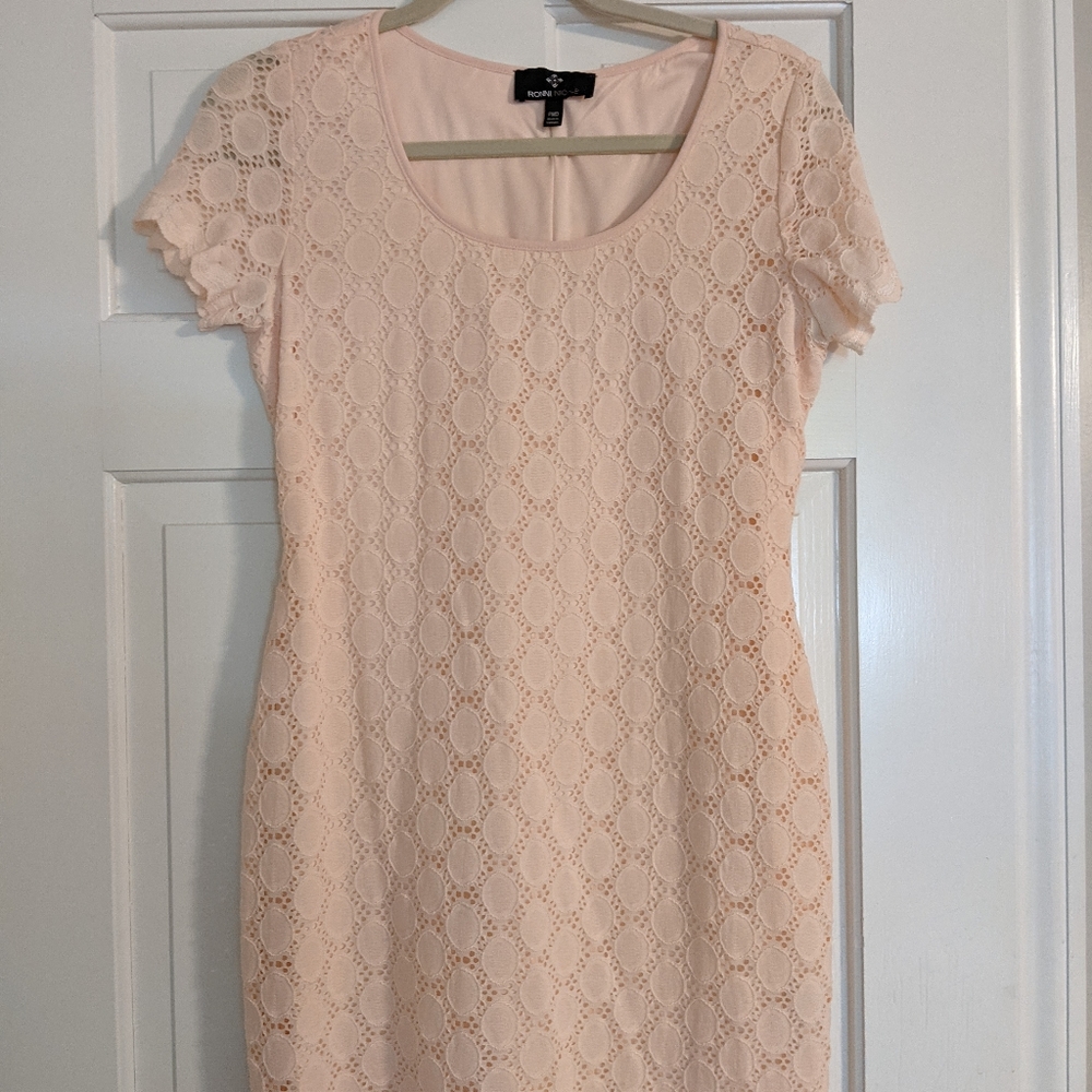 Ronni Nicole pink dress- Petite Medium